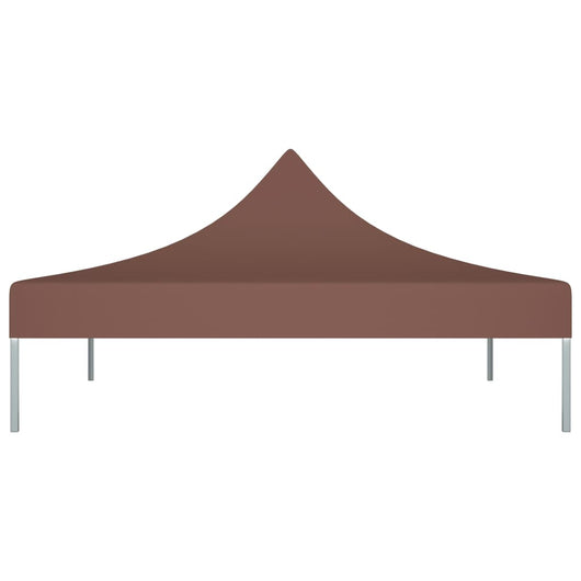 Tetto per Tendone per Feste 3x3 m Marrone 270 g/m² 315323
