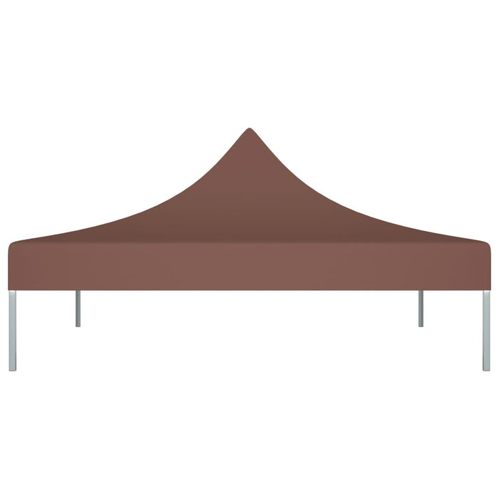 Tetto per Tendone per Feste 3x3 m Marrone 270 g/m² 315323