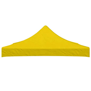 Tetto per Tendone per Feste 3x3 m Giallo 270 g/mÂ²cod mxl 73054
