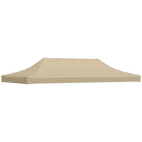 Tetto per Tendone per Feste 6x3 m Beige 270 g/mÂ²  cod mxl 68659