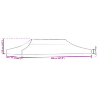 Tetto per Tendone per Feste 6x3 m Beige 270 g/mÂ²  cod mxl 68659