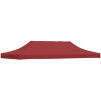 Tetto per Tendone per Feste 6x3 m Rosso Borgogna 270 g/mÂ² cod mxl 61831
