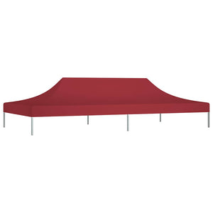 Tetto per Tendone per Feste 6x3 m Rosso Borgogna 270 g/mÂ² cod mxl 61831
