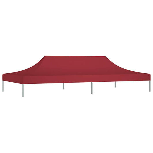 Tetto per Tendone per Feste 6x3 m Rosso Borgogna 270 g/mÂ² cod mxl 61831