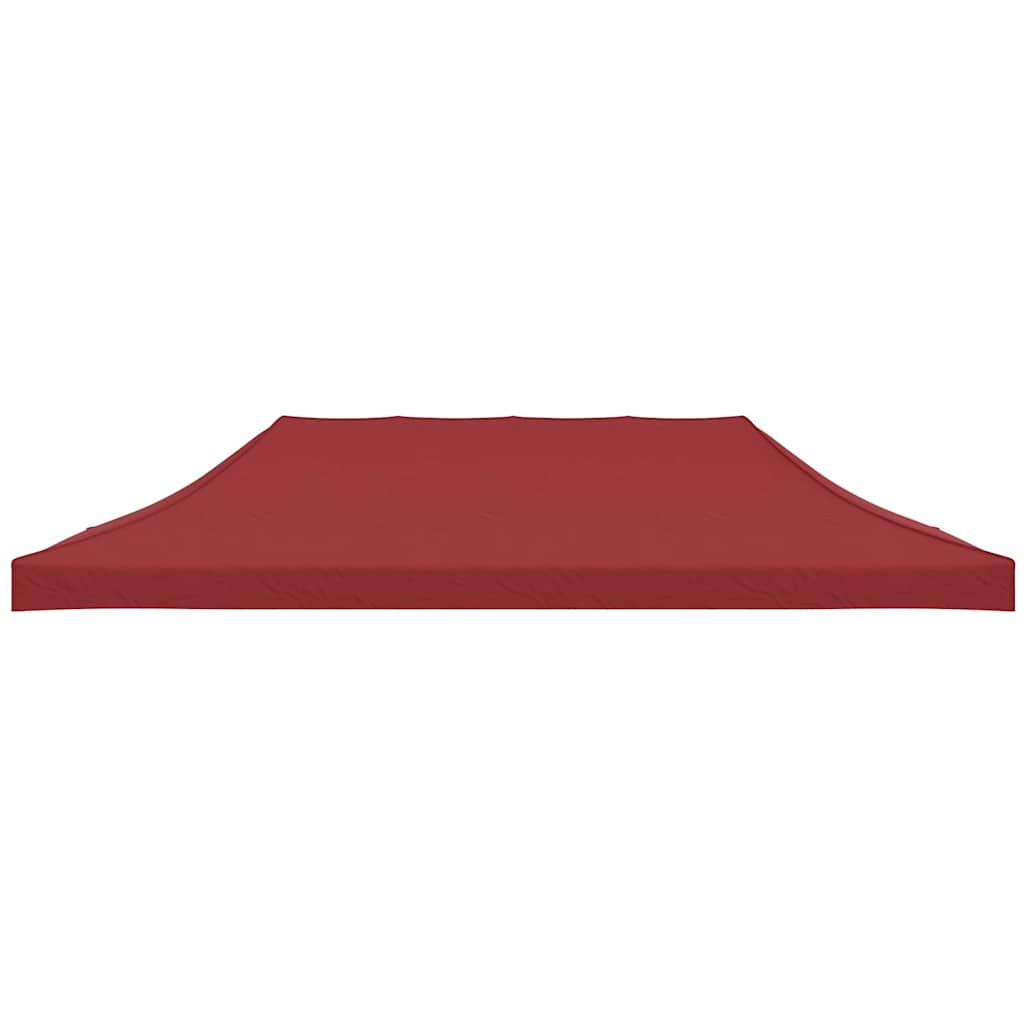 Tetto per Tendone per Feste 6x3 m Rosso Borgogna 270 g/mÂ² cod mxl 61831