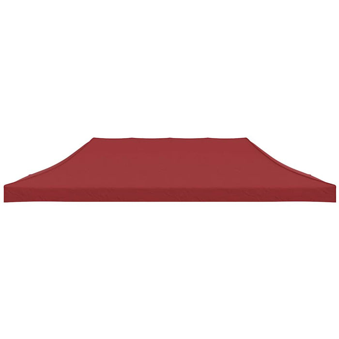 Tetto per Tendone per Feste 6x3 m Rosso Borgogna 270 g/mÂ² cod mxl 61831