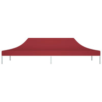 Tetto per Tendone per Feste 6x3 m Rosso Borgogna 270 g/m² 315331