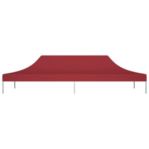 Tetto per Tendone per Feste 6x3 m Rosso Borgogna 270 g/m² 315331
