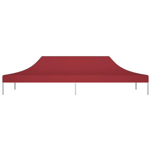 Tetto per Tendone per Feste 6x3 m Rosso Borgogna 270 g/m² 315331