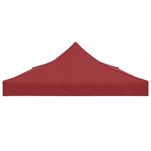 Tetto per Tendone per Feste 6x3 m Rosso Borgogna 270 g/mÂ² cod mxl 61831