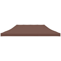 Tetto per Tendone per Feste 6x3 m Marrone 270 g/m² 315332