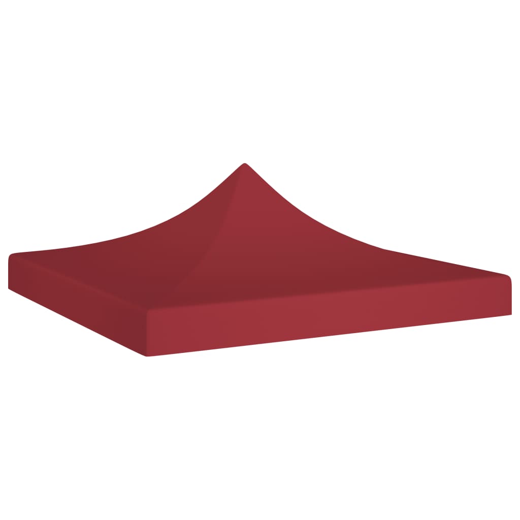Tetto per Tendone per Feste 2x2 m Rosso Borgogna 270 g/m² 315344
