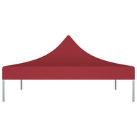 Tetto per Tendone per Feste 2x2 m Rosso Borgogna 270 g/m² 315344