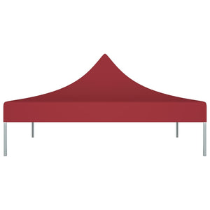Tetto per Tendone per Feste 2x2 m Rosso Borgogna 270 g/m² 315344
