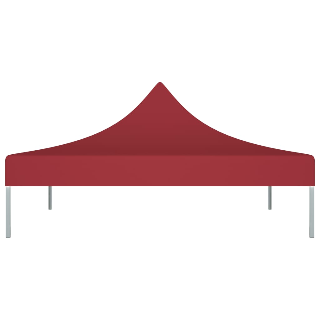 Tetto per Tendone per Feste 2x2 m Rosso Borgogna 270 g/m² 315344