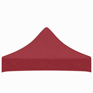 Tetto per Tendone per Feste 2x2 m Rosso Borgogna 270 g/mÂ² cod mxl 103387