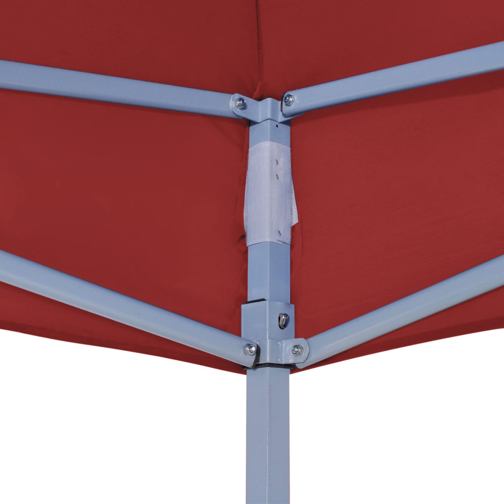 Tetto per Tendone per Feste 2x2 m Rosso Borgogna 270 g/m² 315344