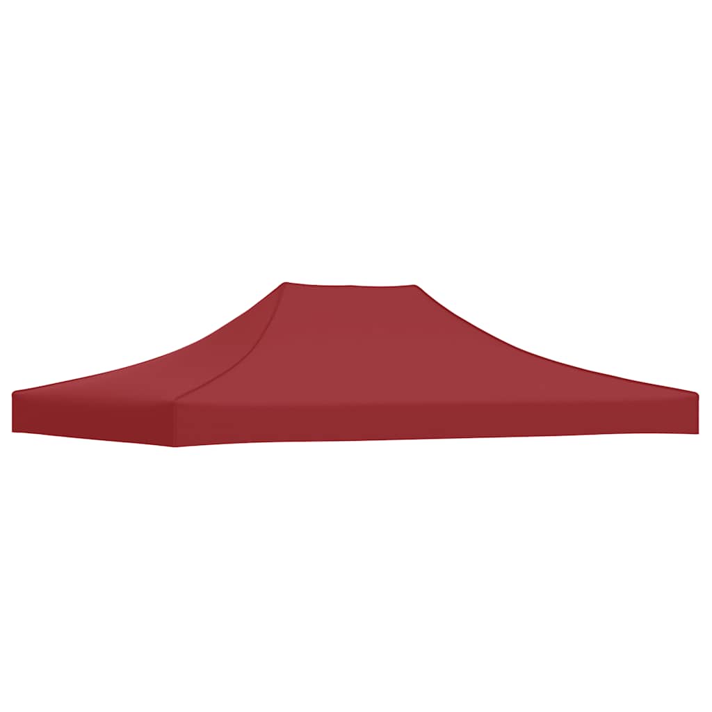 Tetto per Tendone per Feste 4x3 m Rosso Borgogna 270 g/m² 315357
