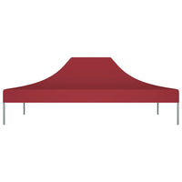 Tetto per Tendone per Feste 4x3 m Rosso Borgogna 270 g/mÂ² cod mxl 65157