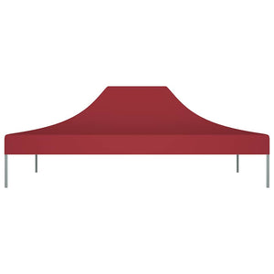 Tetto per Tendone per Feste 4x3 m Rosso Borgogna 270 g/mÂ² cod mxl 65157