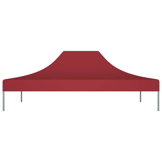 Tetto per Tendone per Feste 4x3 m Rosso Borgogna 270 g/mÂ² cod mxl 65157