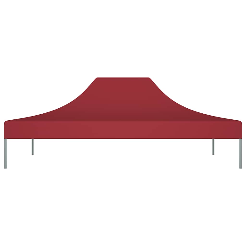 Tetto per Tendone per Feste 4x3 m Rosso Borgogna 270 g/m² 315357