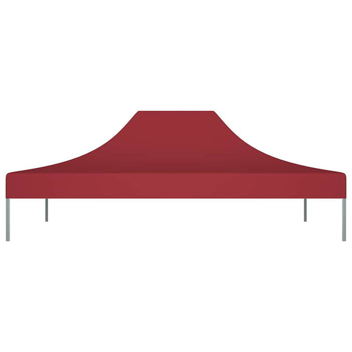 Tetto per Tendone per Feste 4x3 m Rosso Borgogna 270 g/m² 315357