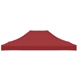 Tetto per Tendone per Feste 4x3 m Rosso Borgogna 270 g/mÂ² cod mxl 65157