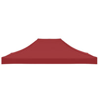 Tetto per Tendone per Feste 4x3 m Rosso Borgogna 270 g/m² 315357