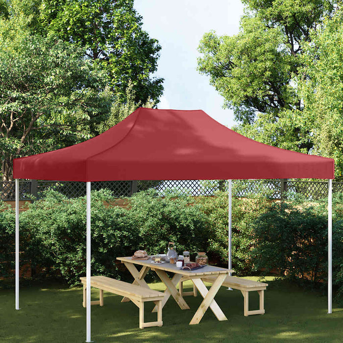 Tetto per Tendone per Feste 4x3 m Rosso Borgogna 270 g/m² 315357
