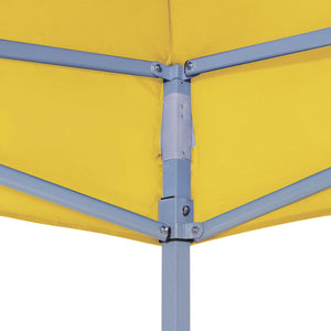 Tetto per Tendone per Feste 4x3 m Giallo 270 g/m² 315361