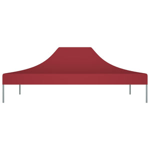 Tetto per Tendone per Feste 4,5x3 m Rosso Borgogna 270 g/m² 315370