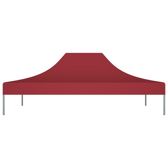 Tetto per Tendone per Feste 4,5x3 m Rosso Borgogna 270 g/m² 315370