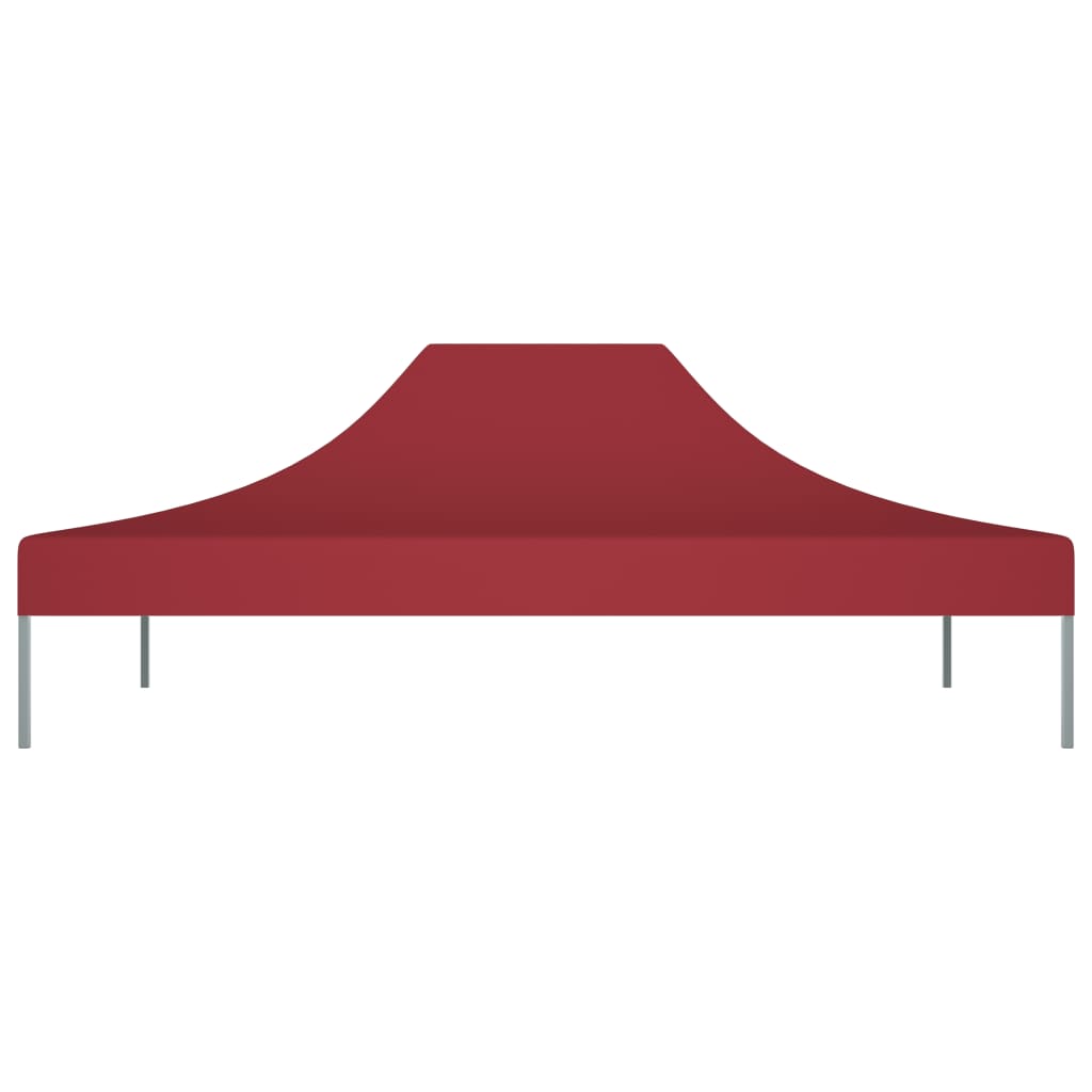 Tetto per Tendone per Feste 4,5x3 m Rosso Borgogna 270 g/m² 315370