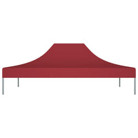 Tetto per Tendone per Feste 4,5x3 m Rosso Borgogna 270 g/m² 315370