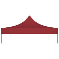 Tetto per Tendone per Feste 4,5x3 m Rosso Borgogna 270 g/m² 315370