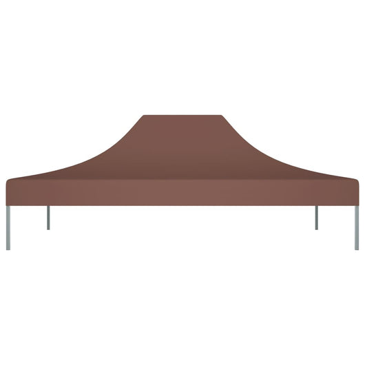 Tetto per Tendone per Feste 4,5x3 m Marrone 270 g/m² 315371