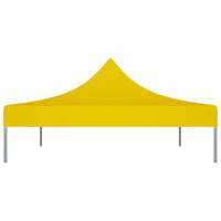 Tetto per Tendone per Feste 4,5x3 m Giallo 270 g/m²