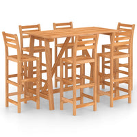 Set da Bar da Giardino 7 pz in Legno Massello di Acacia cod mxl 40792