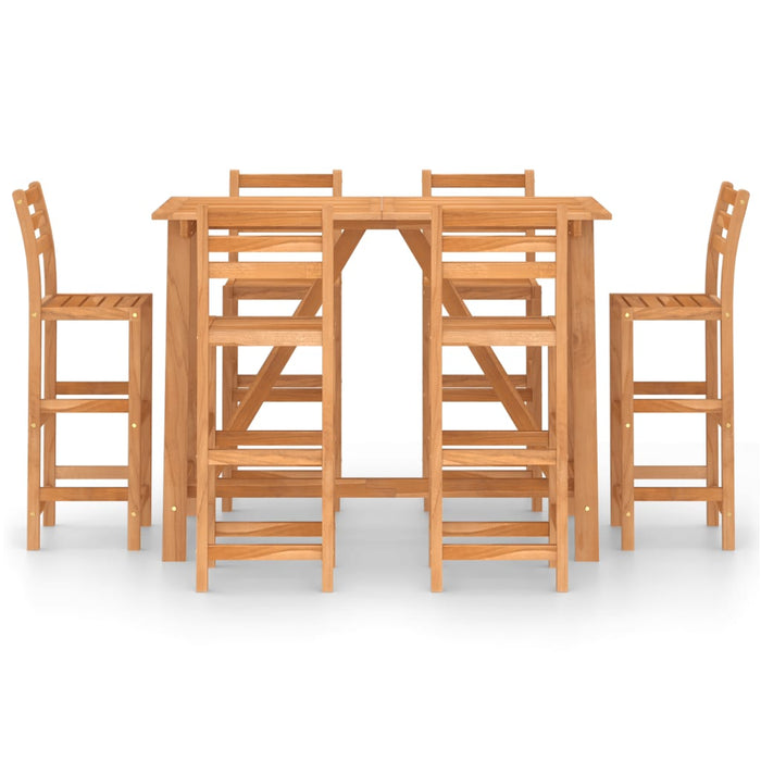 Set da Bar da Giardino 7 pz in Legno Massello di Acacia cod mxl 40792