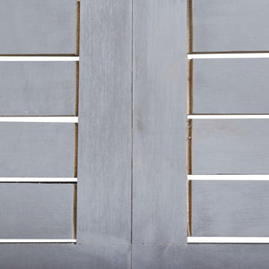 Set da Pranzo per Giardino 5 pz Legno Massello di Acacia Grigio cod mxl 35419