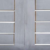 Set da Pranzo per Giardino 5 pz Legno Massello di Acacia Grigio 3057870