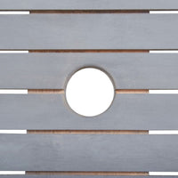 Set da Pranzo per Giardino 7 pz Legno Massello di Acacia Grigio 3057874