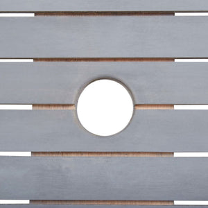 Set da Pranzo per Giardino 7 pz Legno Massello di Acacia Grigio 3057874