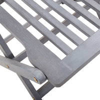 Set da Pranzo per Giardino 7 pz Legno Massello di Acacia Grigio 3057874