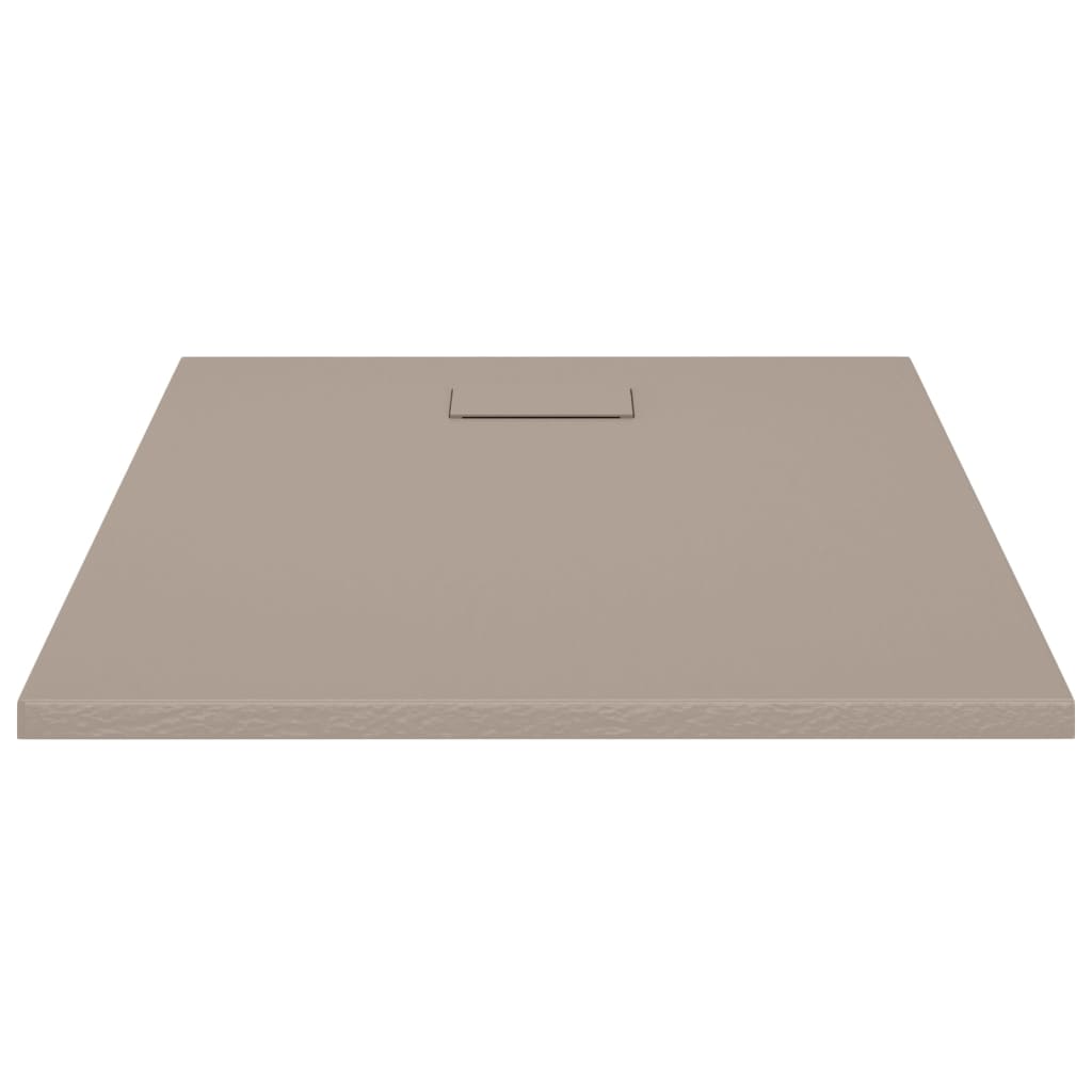 Piatto doccia base doccia piatto doccia supporto doccia bagno wc stanza umida interno casa SMC 100x80 cm marrone 02_0001969