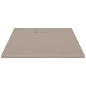 Piatto doccia base doccia piatto doccia supporto doccia bagno wc stanza umida interno casa SMC 100x80 cm marrone 02_0001969