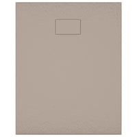 Piatto doccia base doccia piatto doccia supporto doccia bagno wc stanza umida interno casa SMC 100x80 cm marrone 02_0001969