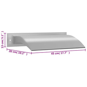 Fontana per Piscina Argento 45x26x13 cm in Acciaio Inox 148921
