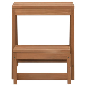 Scaletta Sgabello Pieghevole in Legno Massello di Abete 315299